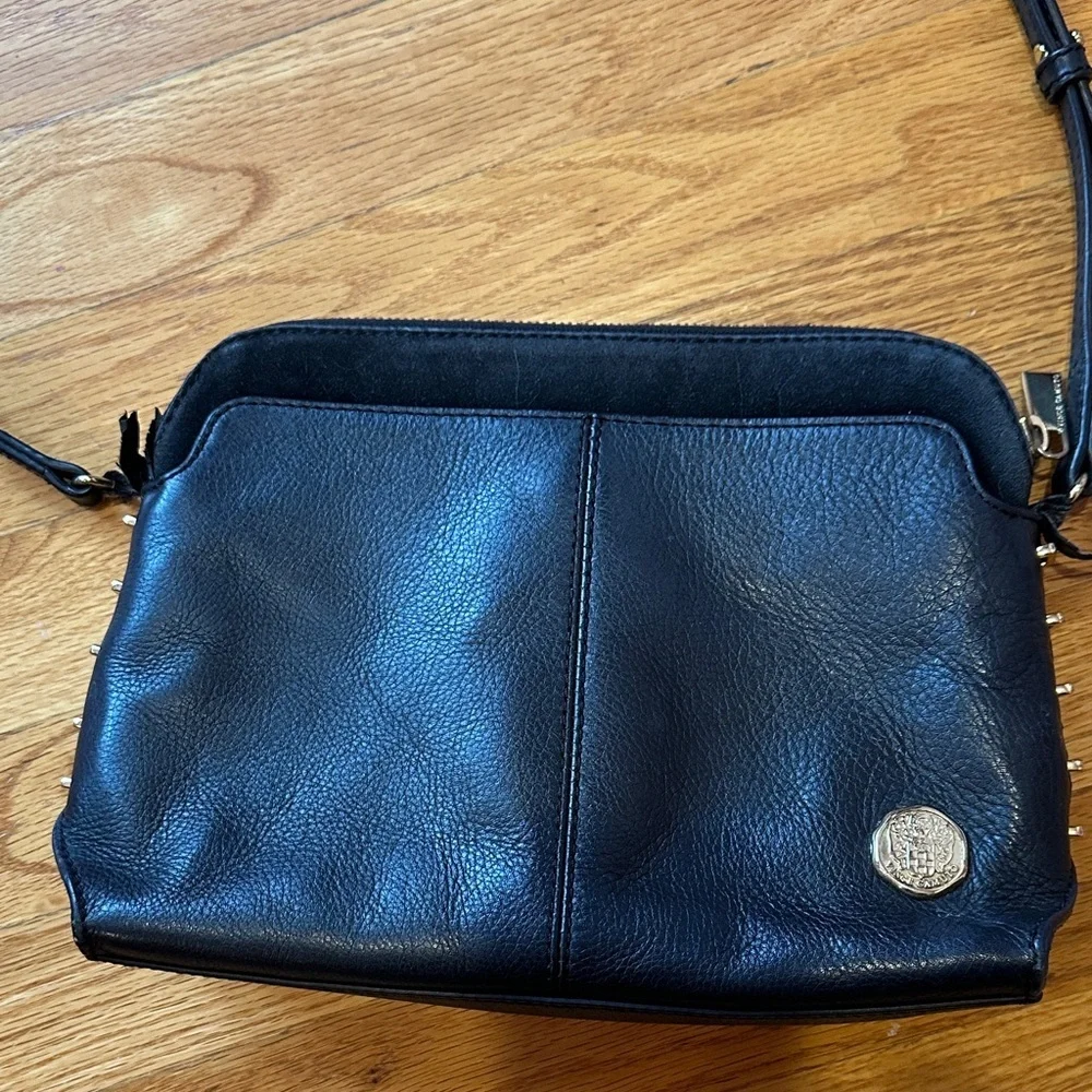 Vince Camuto Black Leather Crossbody Bag - Picture 3 of 9